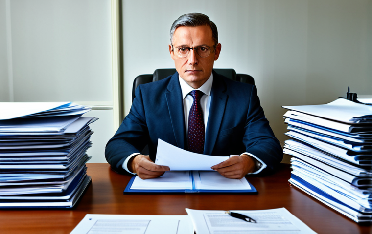 **

"A dedicated civil servant in a modest, professional outfit, working diligently at a desk piled with documents in a bright, modern government office, fully clothed, appropriate attire, safe for work, perfect anatomy, natural proportions, high quality, professional."

**