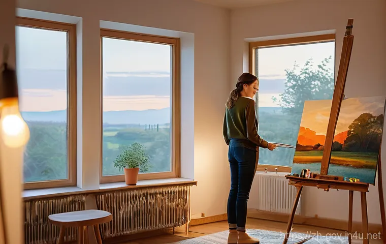 공무원 생활을 풍요롭게 만드는 방법 - A professional civil servant, either male or female, in their 30s, is seated at a sleek, modern desk...