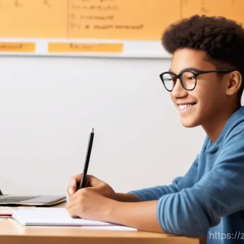 공무원 시험 준비 중 발생하는 주요 문제 해결법 - **A highly focused and diligent young adult student (18-25 years old) is seated at a neat and organi...