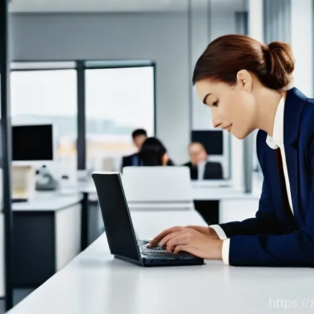 공무원 조직에서의 관계 관리 팁 - **Prompt: Observant New Civil Servant in a Dynamic Office**
A young, fresh-faced professional, a...