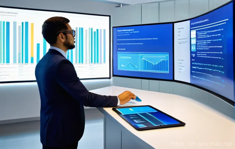 공무원 직무 전문성을 높이는 법 - **Prompt Title: Digital Governance Pioneers**
    **Prompt:** A dynamic, brightly lit image of a div...