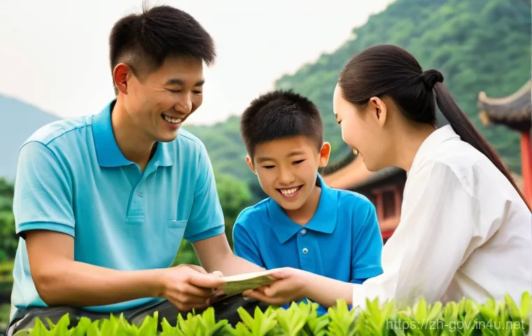 공무원 시험 우대 가산점 활용법 - **Prompt:** A vibrant, sun-drenched rural village scene, where a diverse group of young Chinese adul...