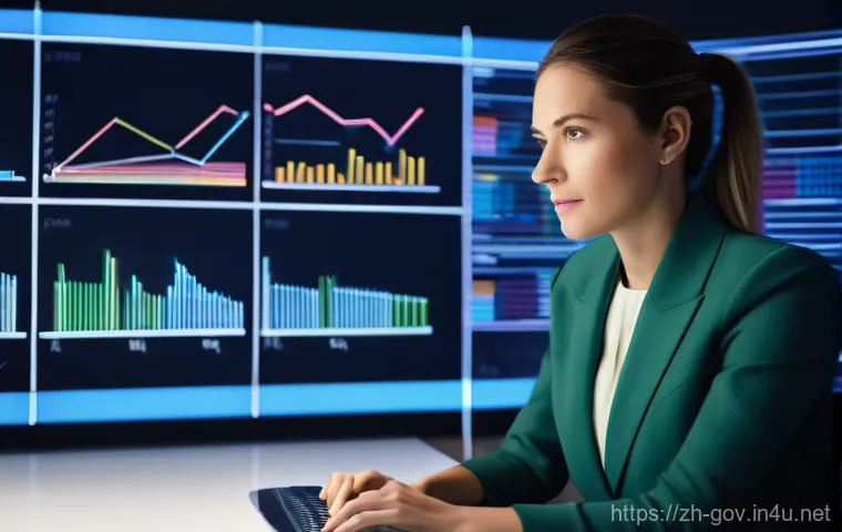 공무원 직무와 관련된 디지털 도구 - **Prompt:** A professional, diverse team of four individuals, two men and two women in their late 20...