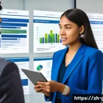 공무원 시험에서 자주 나오는 직무 관련 문제 - **Prompt 1: Digital Transformation & Problem Solving**
    A diverse group of modern civil servants,...