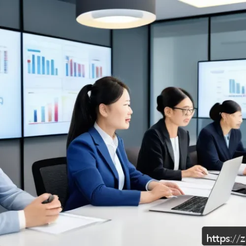 공무원 조직 내 협력 문화 조성 사례 - A modern government office setting showcasing a diverse team of civil servants engaged in a multi-le...